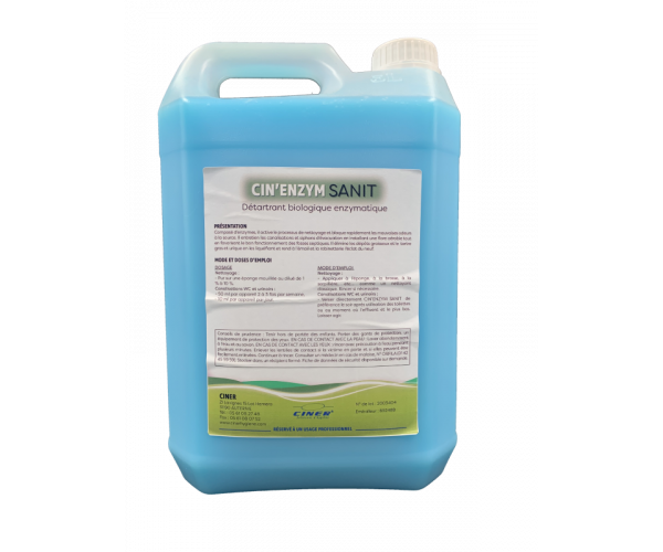 CIN’ENZYM SANIT – Nettoyant sanitaire enzymatique détartrant anti-odeurs