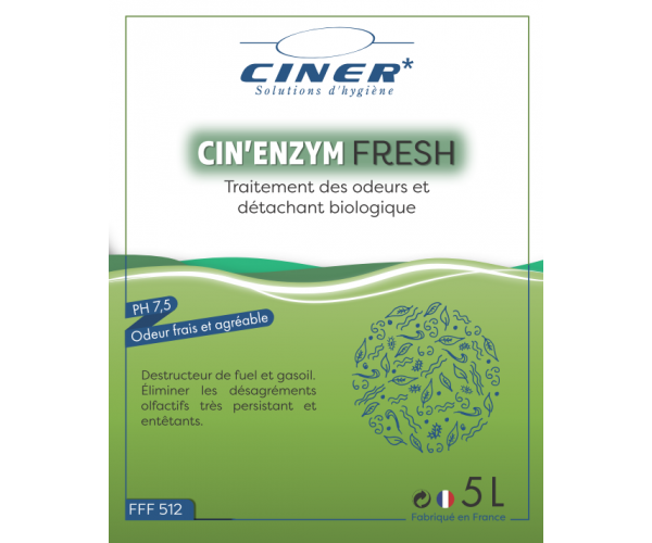 CIN’ENZYM FRESH – Décontaminant biologique et neutralisant d’odeurs