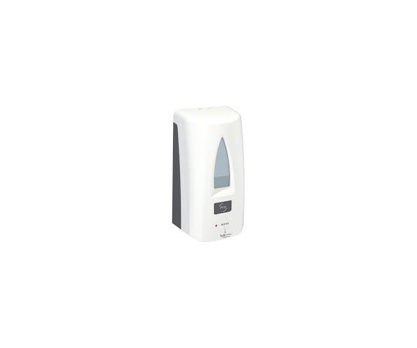 Station désinfection mains Yaliss blanc – Distributeur automatique 1 L sur pied Made in France