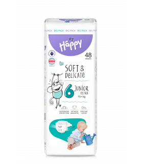 COUCHE T6 BB HAPPY SOFT & DELICATE 15+ KG