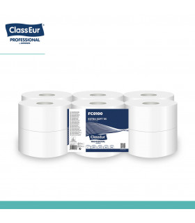 PAPIER HYGIENIQUE MINI JUMBO 2 PLIS BLANC