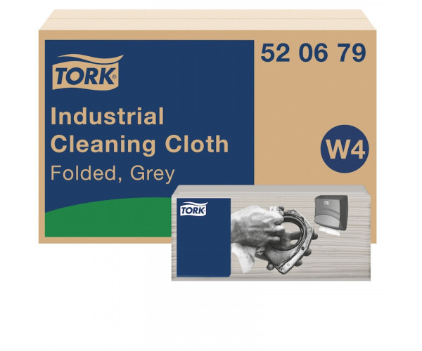 TORK CHIFFON DE NETTOYAGE INDUSTRIEL PLIE GRIS