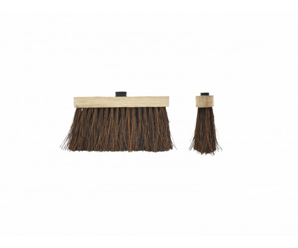 Balai Piassava 3 rangs – Douille à vis – Fibre végétale naturelle – 255 mm