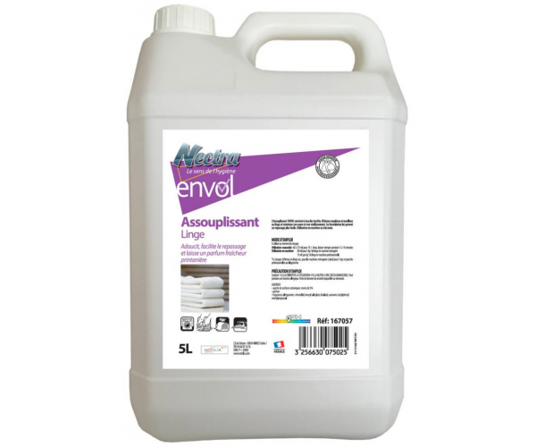 ASSOUPLISSANT LINGE ENVOL – Douceur et parfum frais 5 L | CINER
