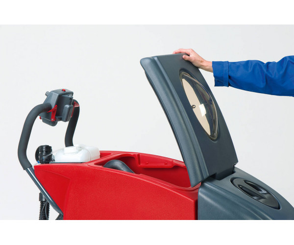 Autolaveuse Cleanfix RA505 IBCT professionnelle 51 cm. Rendement 2 100 m²/h, réservoirs 55/56 L, traction avant/arrière et dosag