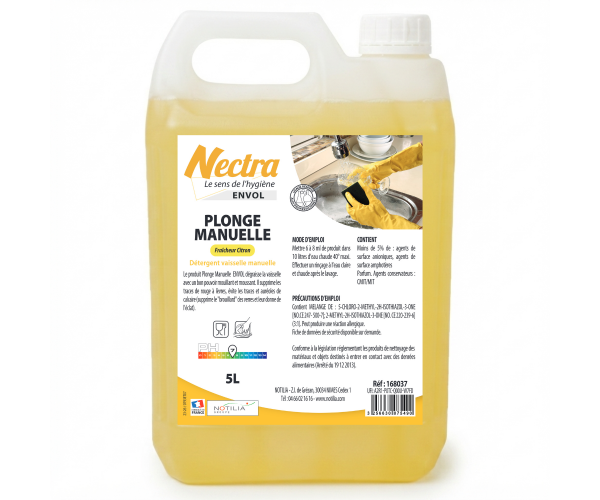 ENVOL – Liquide plonge manuelle citron 5 L | CINER