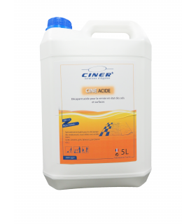 CINEACIDE – Détartrant acide non moussant pour terre cuite, ciment, grès (compatible inox)