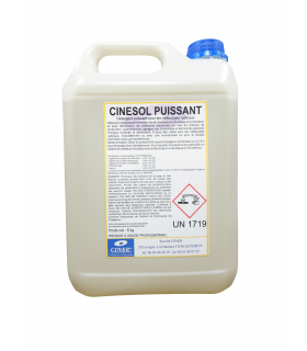 CINESOL PUISSANT – Détergent dégraissant alcalin pour sols encrassés (grès, garages, industries)